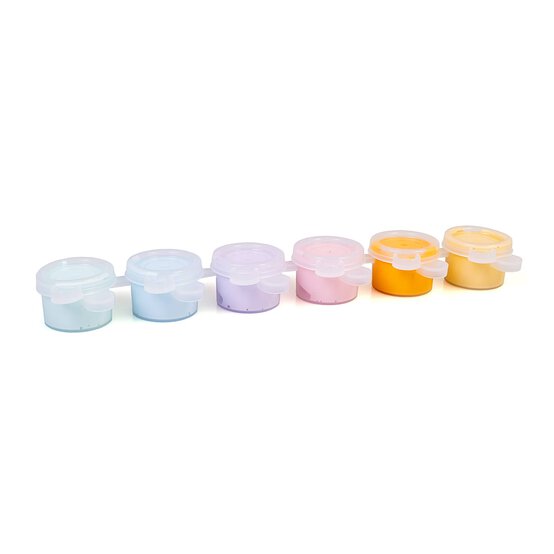 Pastel Acrylic Craft Paints 5ml 6 Pack