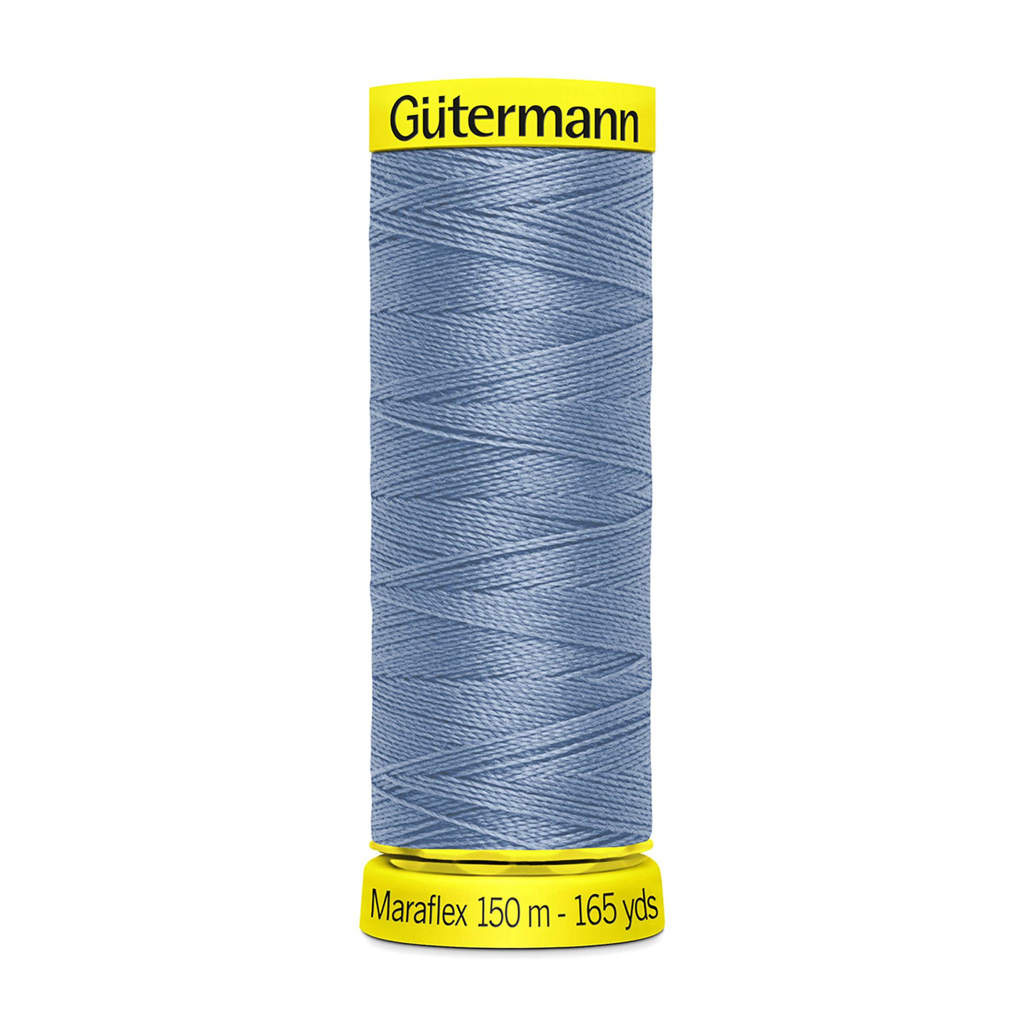 Gutermann China Blue Maraflex Stretchy Sewing Thread 150m (143)