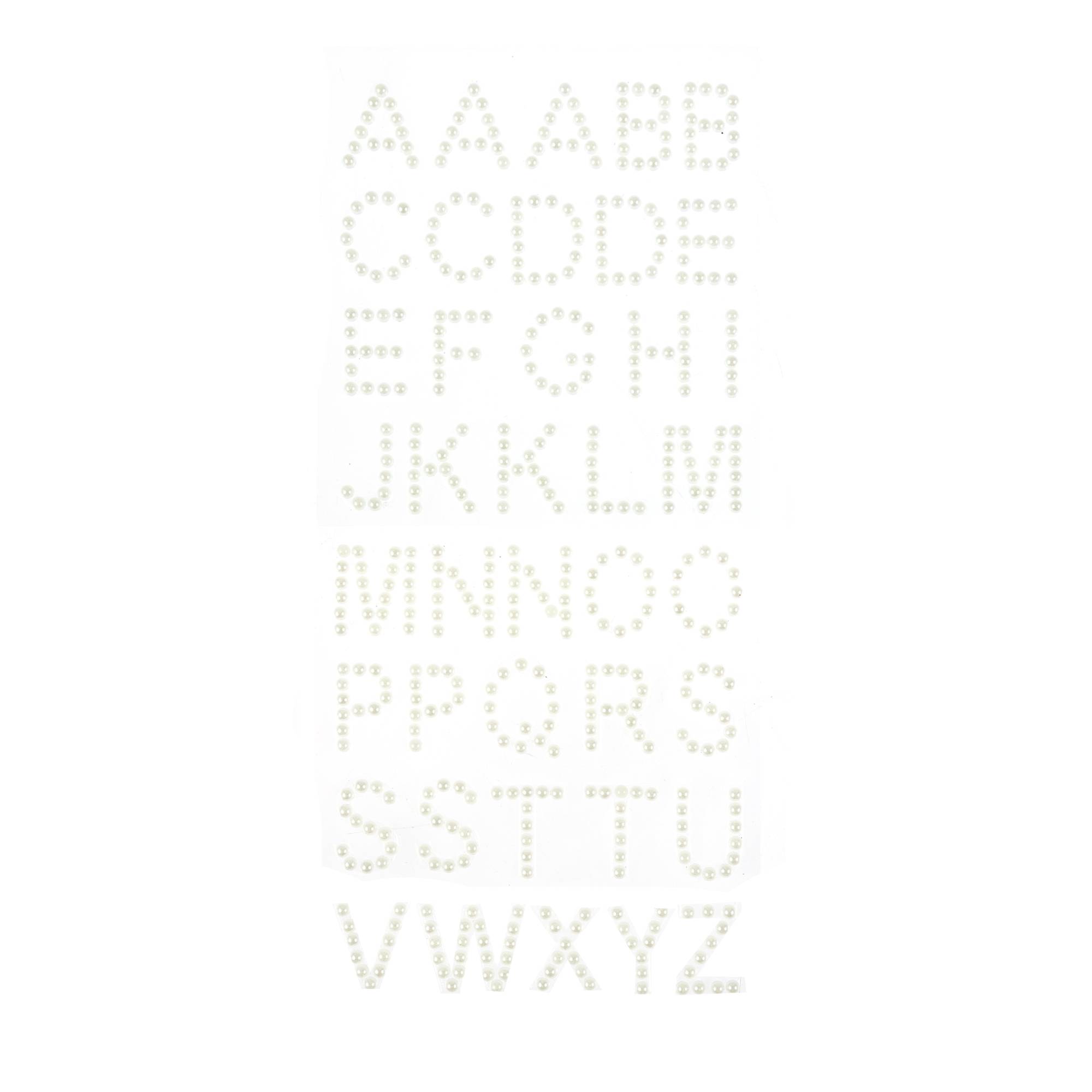 Pearl Alphabet Stickers