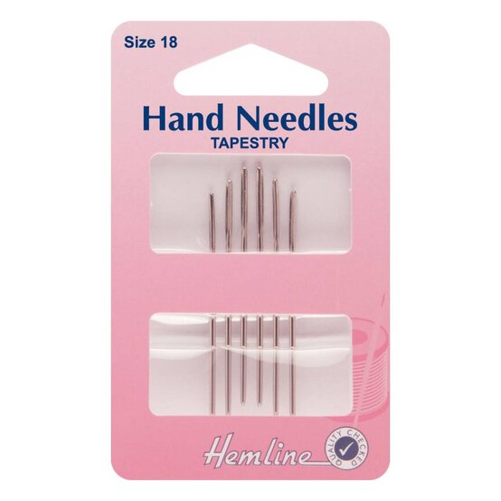 Hemline Tapestry Needles Size 18 6 Pack