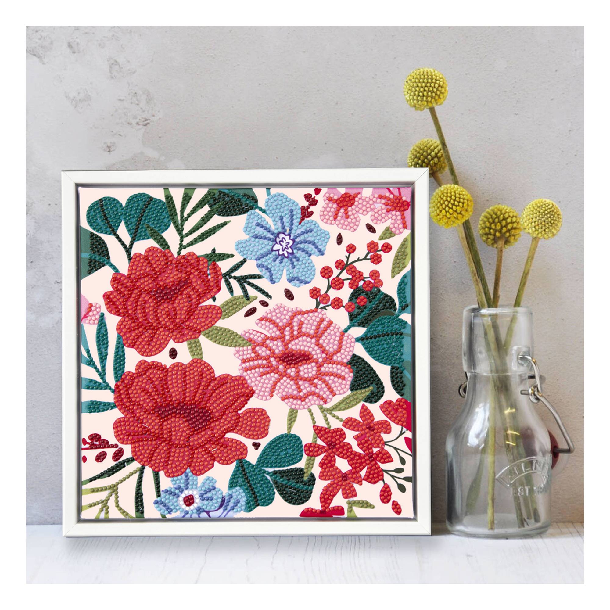 Diamond Dotz Floral Tile Kit 23cm x 23cm