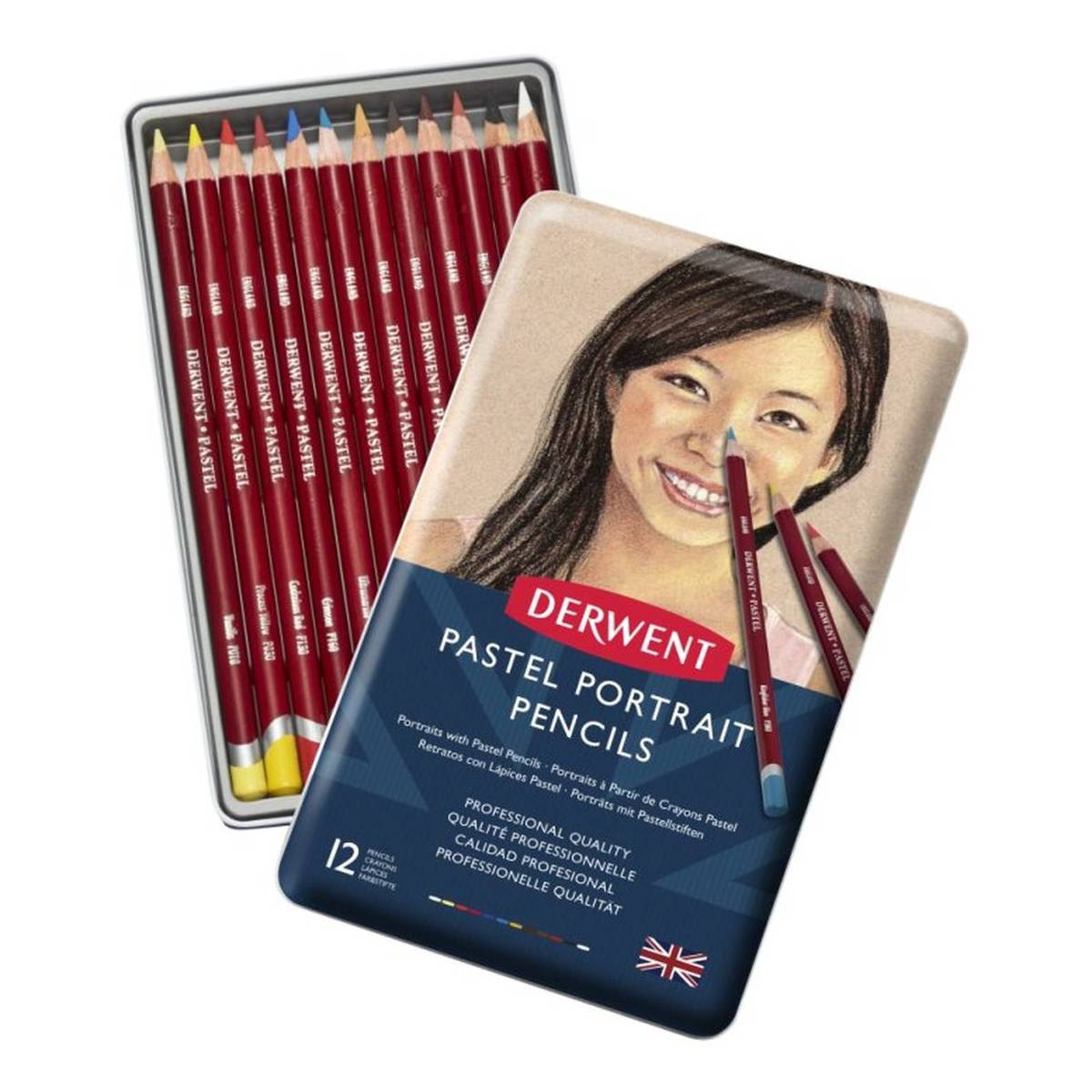 Derwent Skin Tone Pastel Pencils 12 Pack