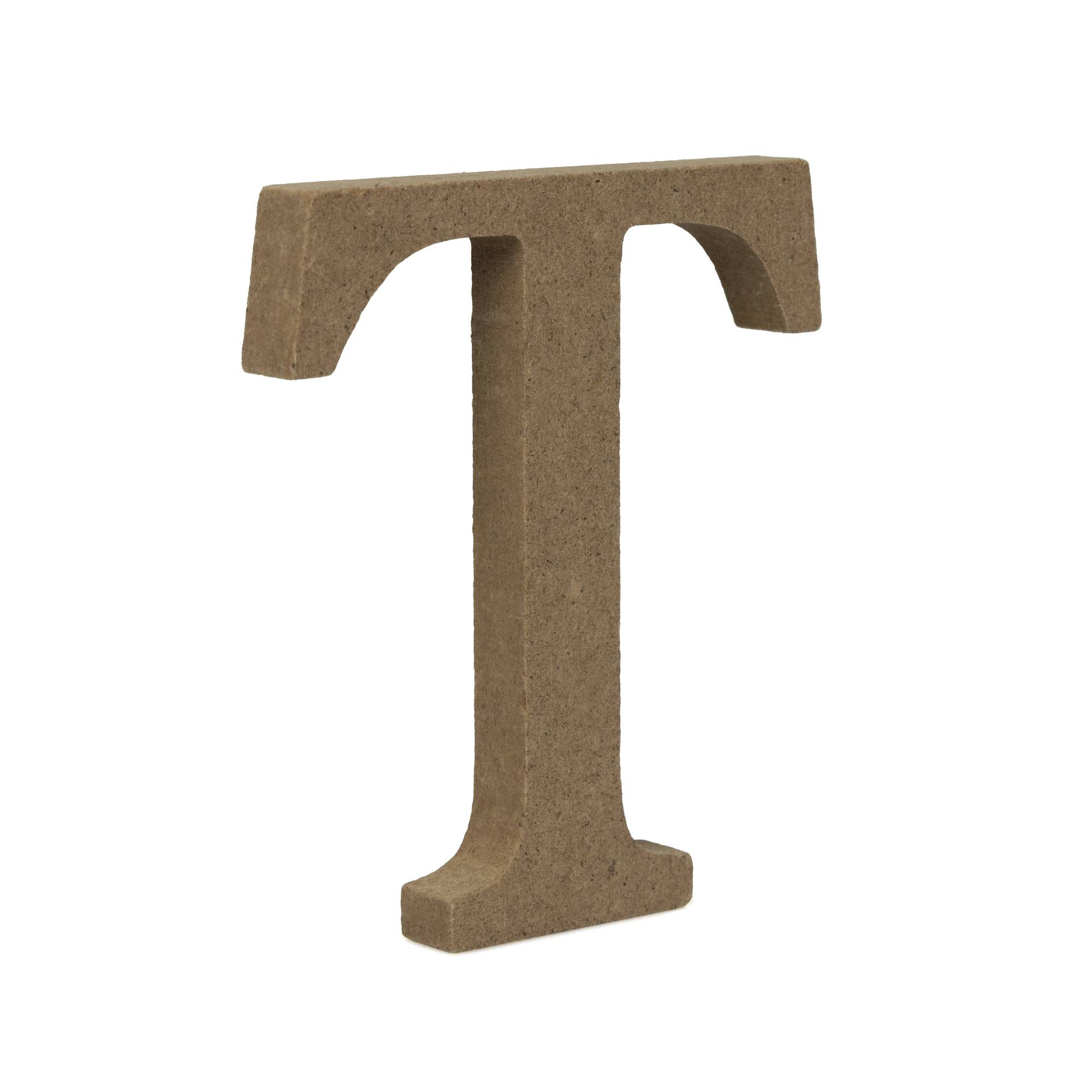 MDF Wooden Letter T 8cm