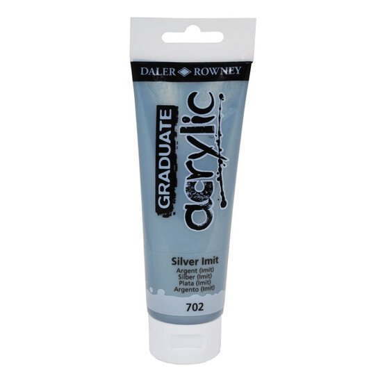 Daler-Rowney Graduate Silver Acrylic Paint 120ml
