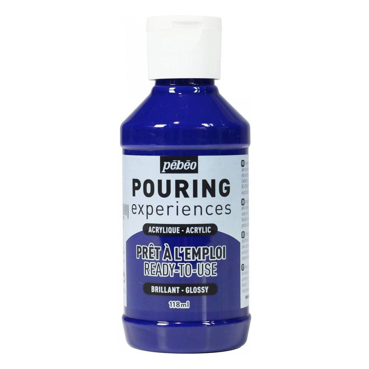 Pebeo Cyan Blue Pouring Experiences Acrylic 118ml