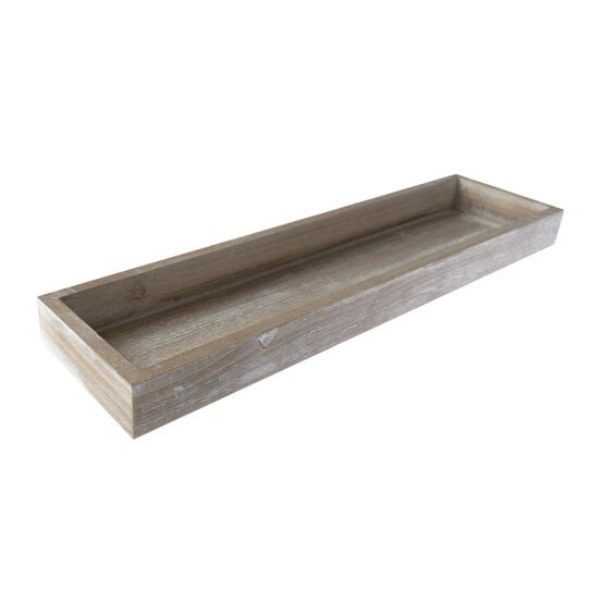 Natural Wooden Tray 36cm x 9.5cm x 3cm
