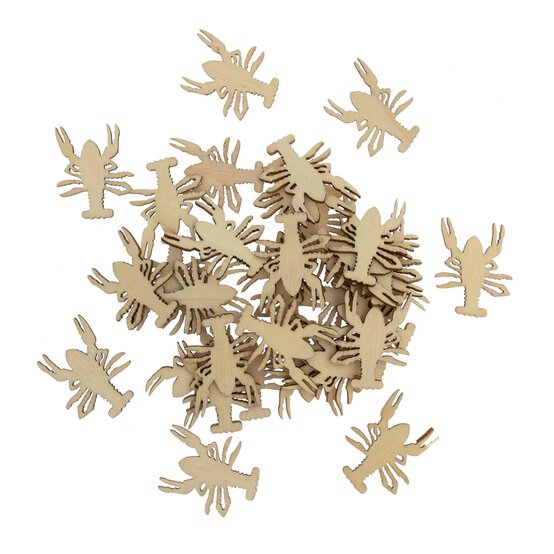 Lobster Wooden Toppers 36 Pack