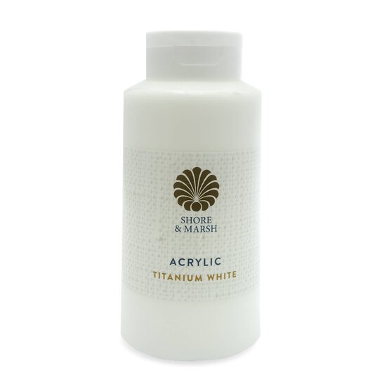 Shore & Marsh Titanium White Acrylic Paint 500ml