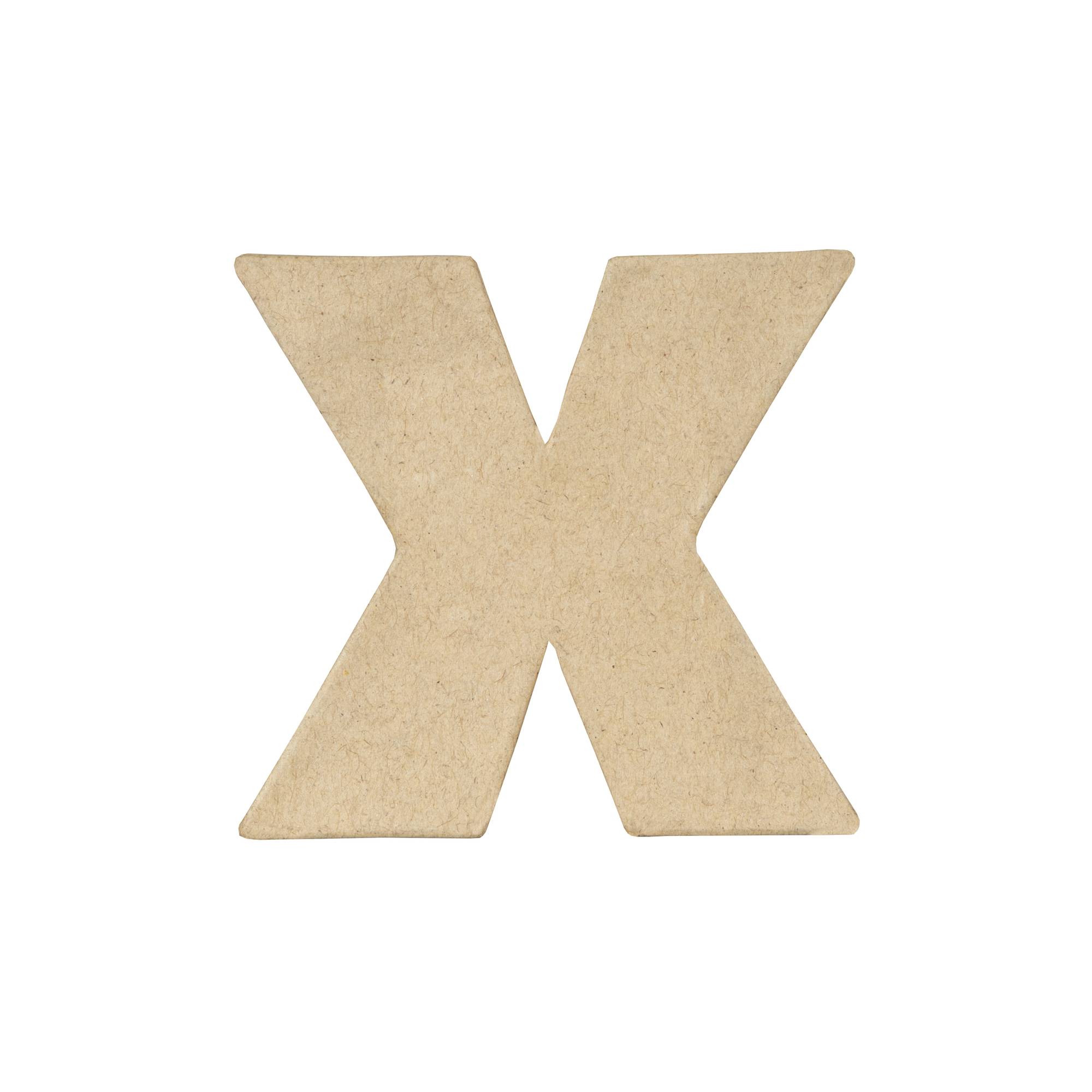 Lowercase Mini Mache Letter X