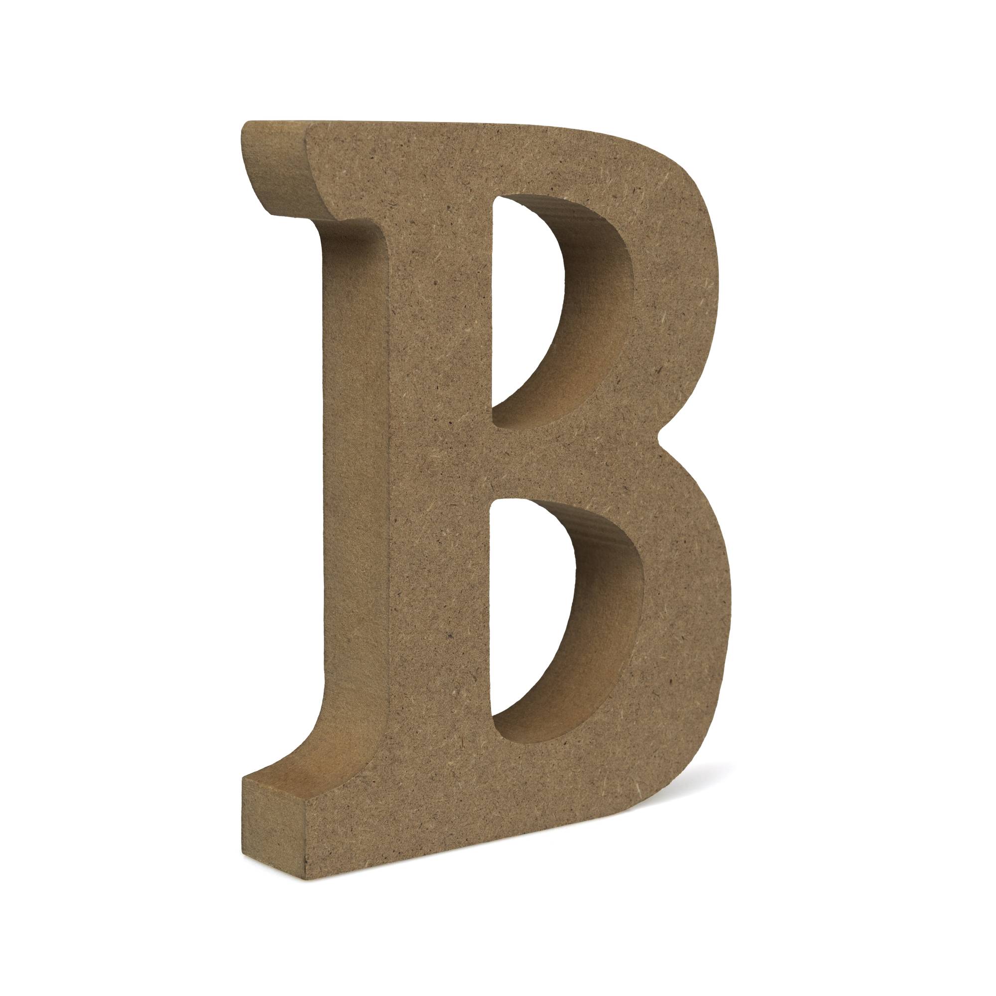 MDF Wooden Letter B 13cm