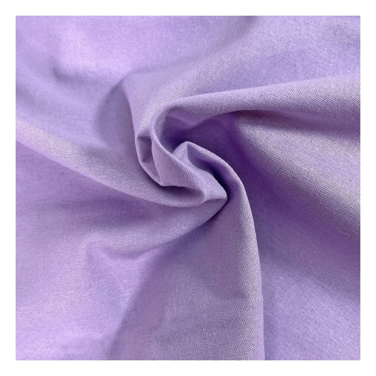 Lilac Cotton Homespun Fabric by the Metre