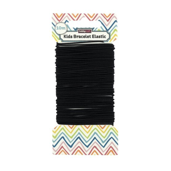 Black Bracelet Elastic 10m