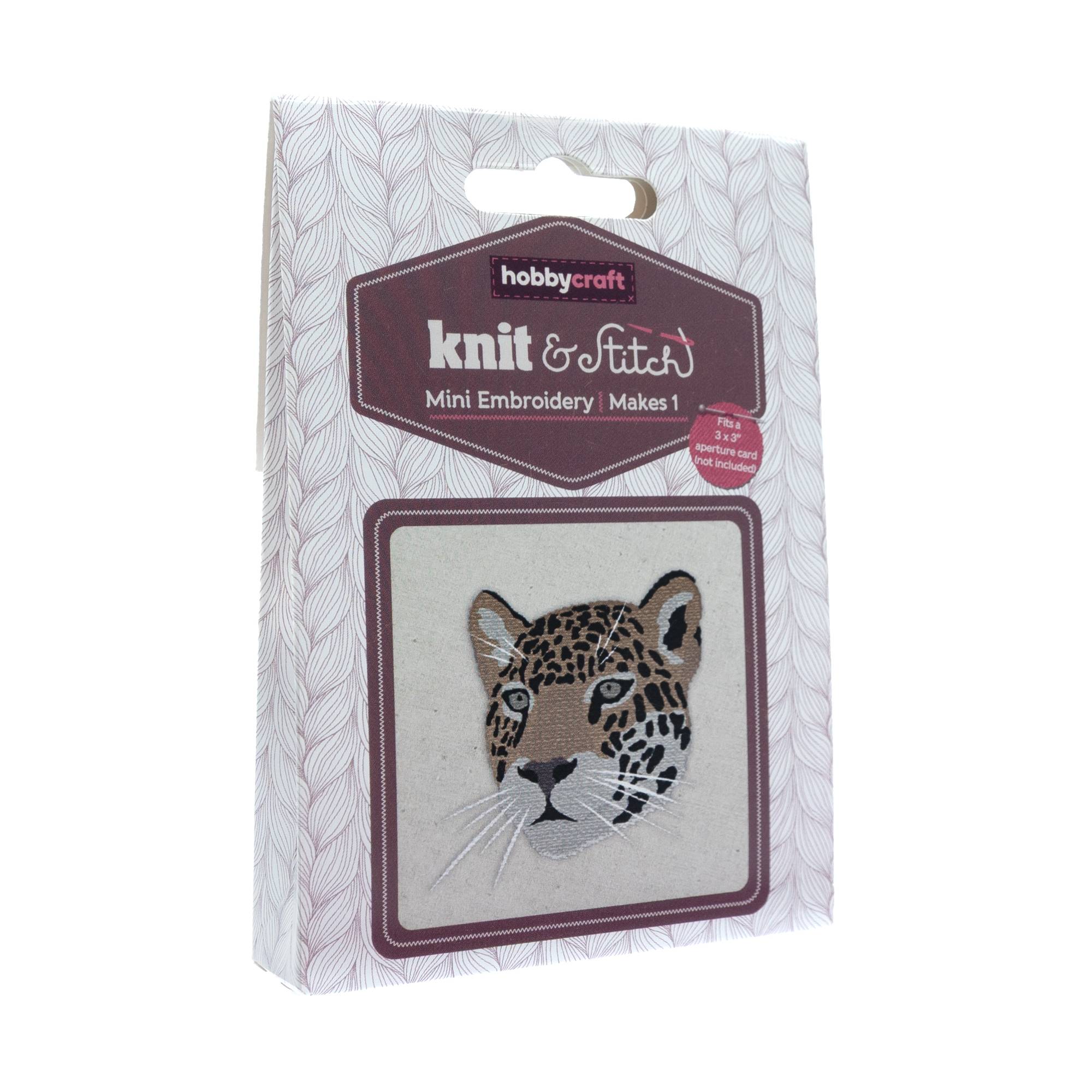 Mini Wild Cat Embroidery Kit
