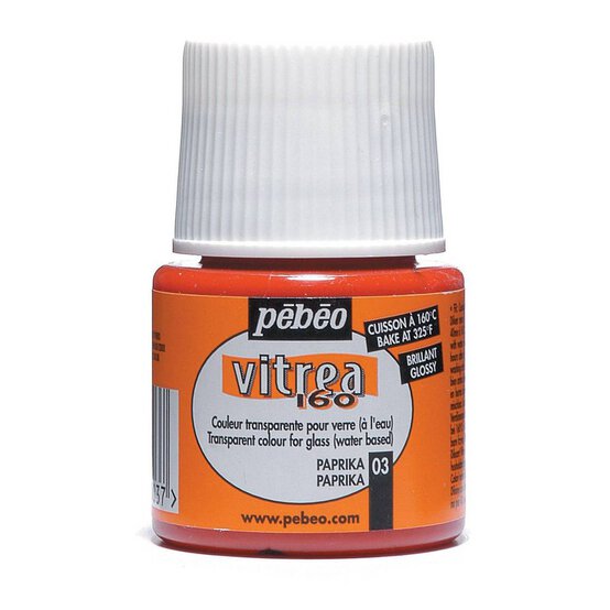 Pebeo Paprika Vitrea 160 Paint 45ml