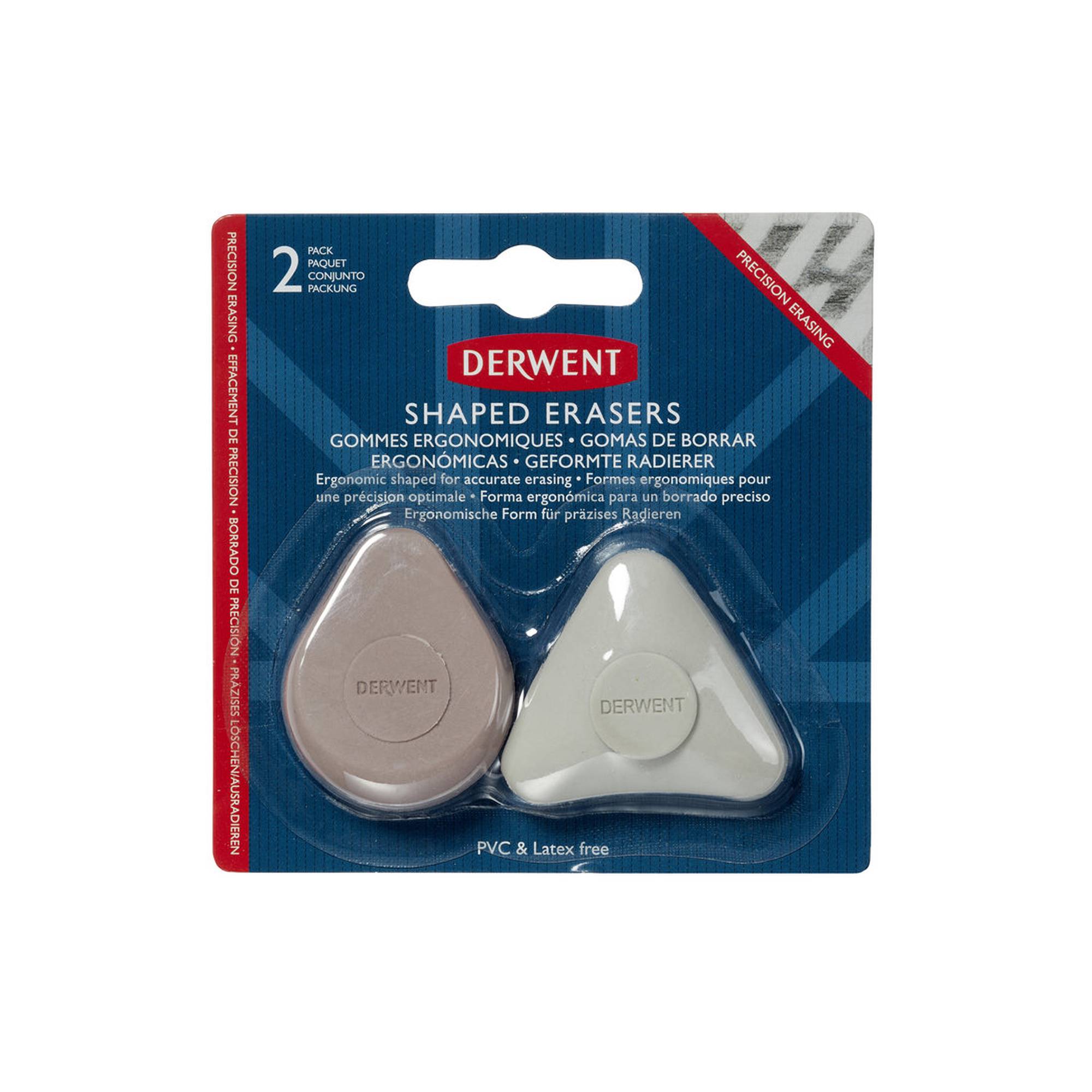 Derwent Shaped Erasers 2 Pack