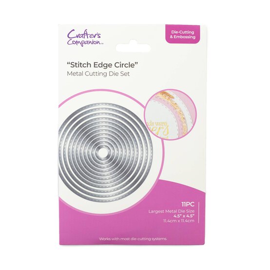 Gemini Stitch Edge Circle Die Set 11 Pieces