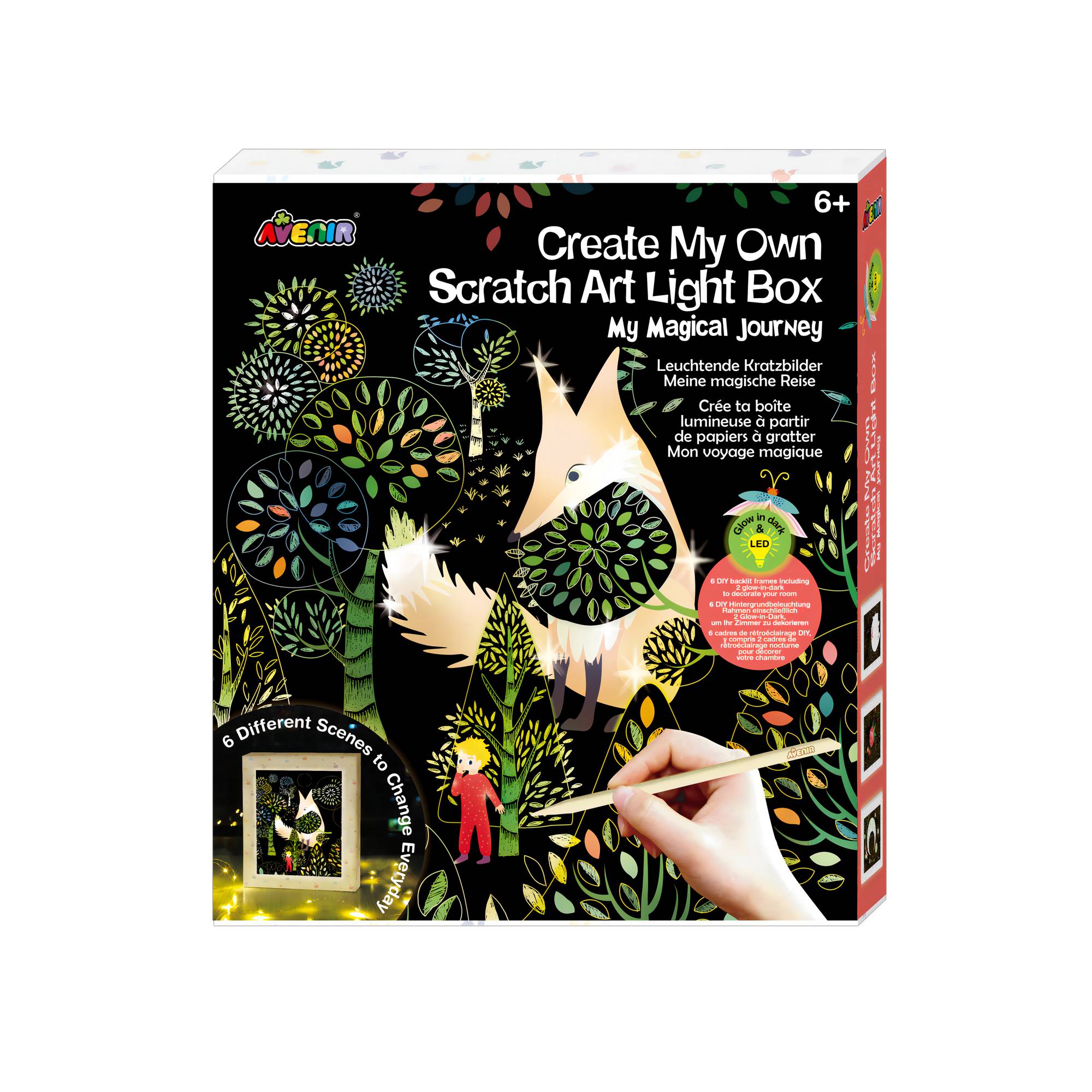 Avenir Create My Own Scratch Art Light Box