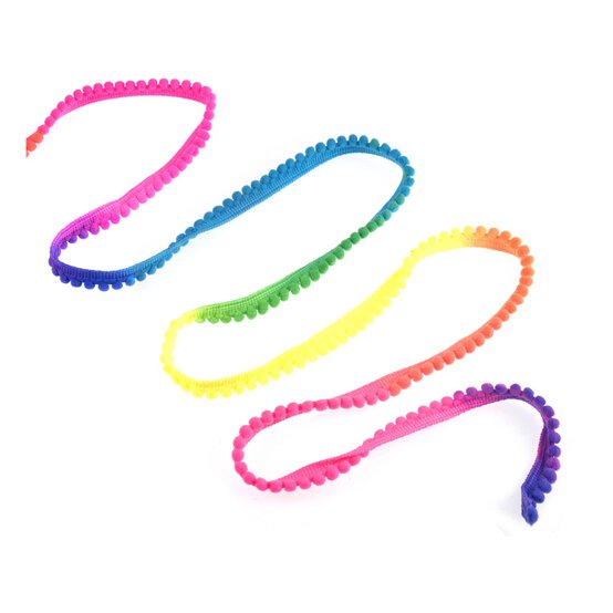 Neon 10mm Pom Pom Trim by the Metre