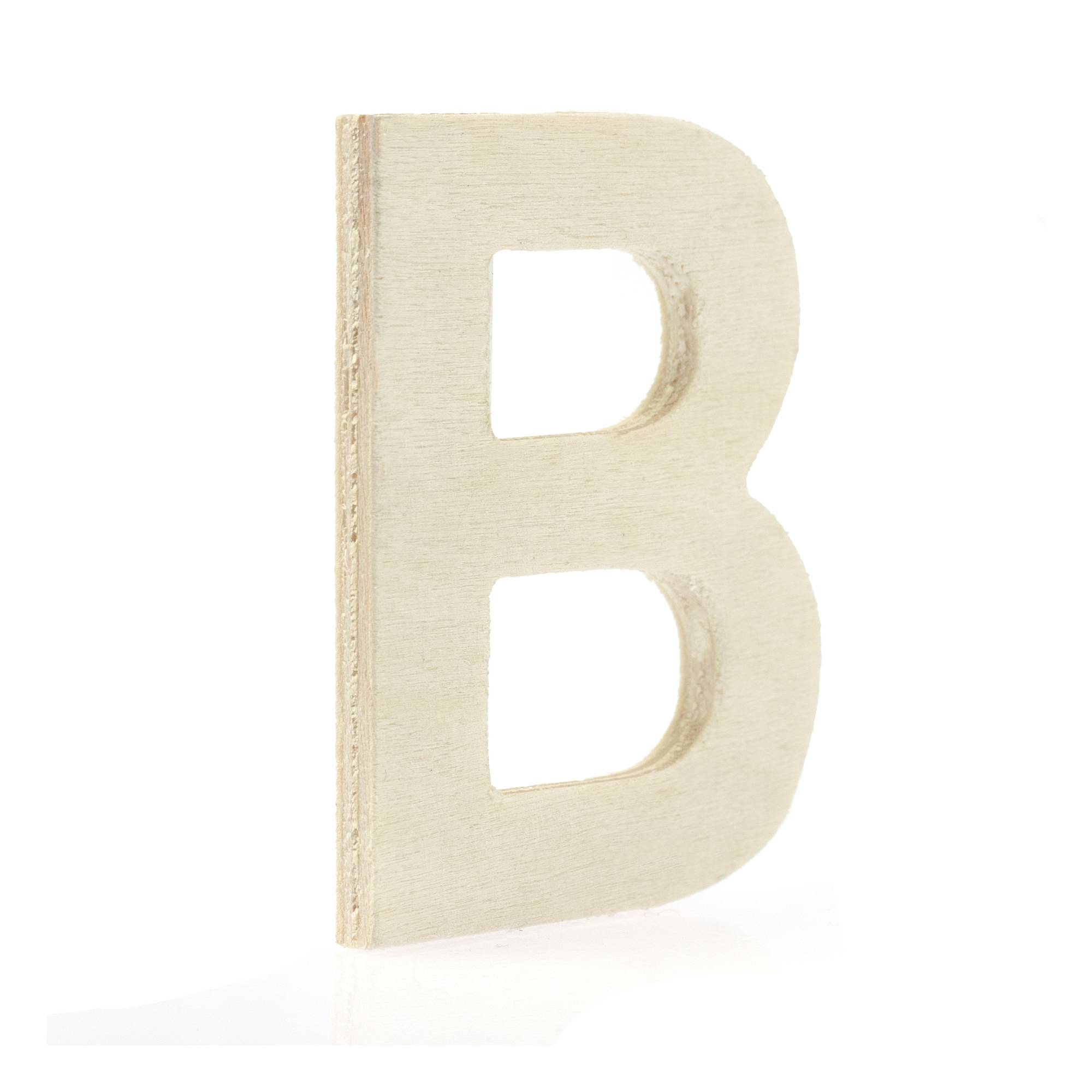 Small Wooden Letter B 6.5cm