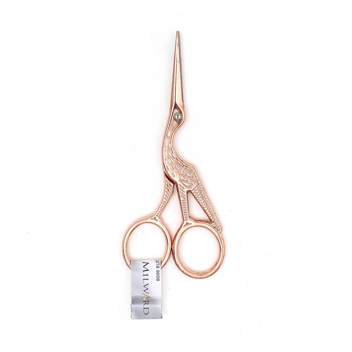 Milward Rose Gold Stork Embroidery Scissors