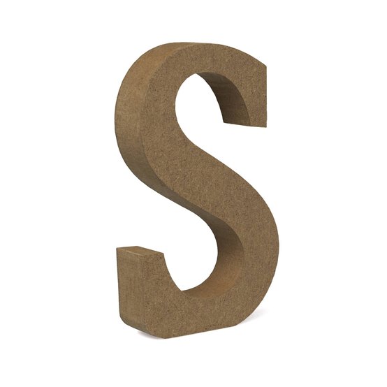 MDF Wooden Letter S 13cm