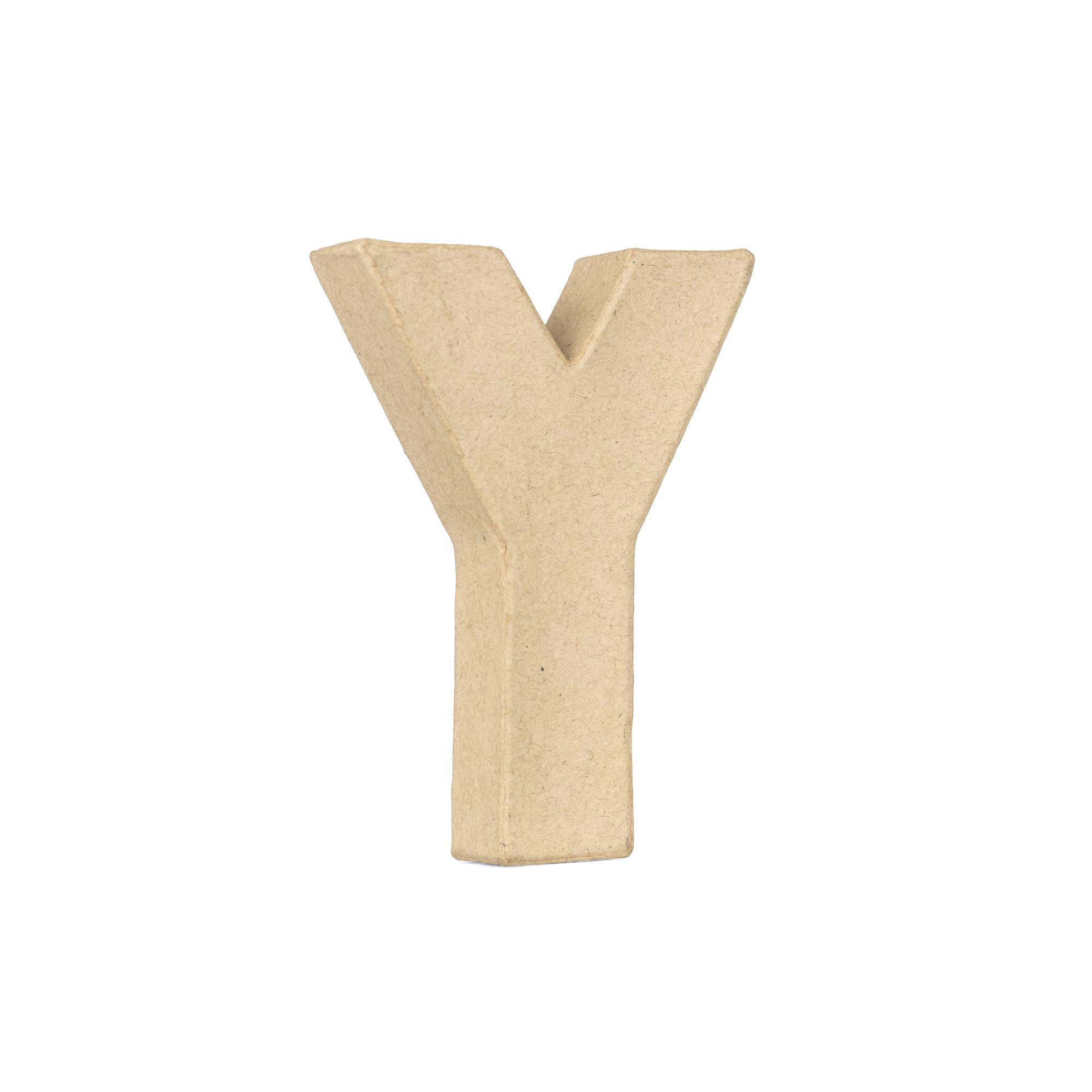 Mini Mache Letter Y 10cm