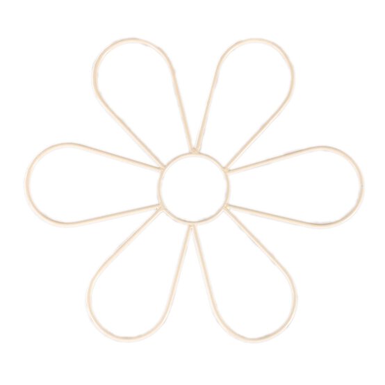 Macram&eacute; Metal Flower Frame 25cm