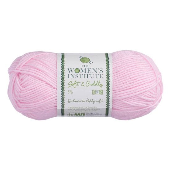 Women's Institute Light Pink Soft and Cuddly DK Yarn 50g