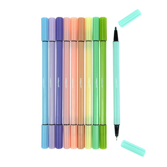 Pastel Dual Tip Markers 10 Pack