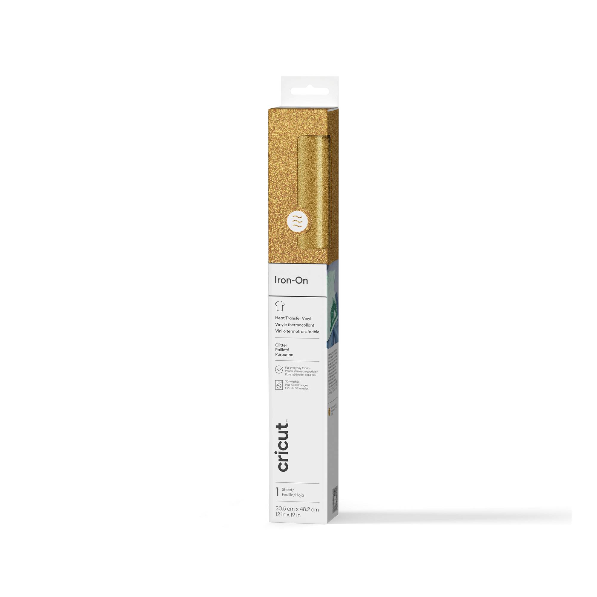 Cricut Gold Glitter Iron-On 12 x 19 Inches