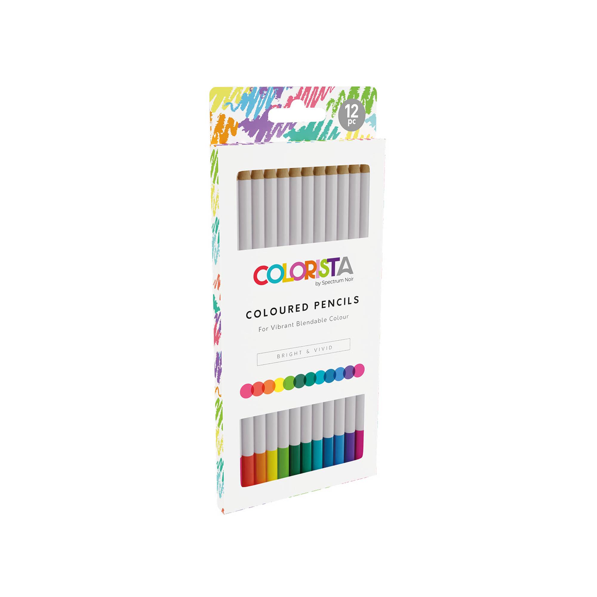 Colorista Bright and Vivid Coloured Pencils 12 Pack