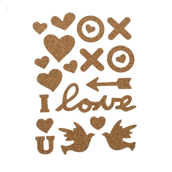 Love Cork Stickers 20 Pack