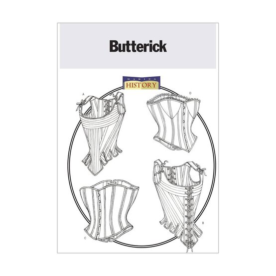 Butterick Stays and Corsets Sewing Pattern B4254 (18-22)