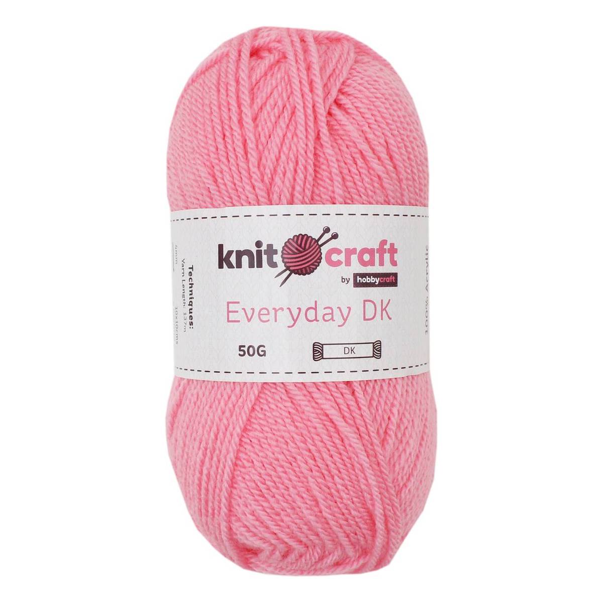 Knitcraft Barbie Pink Everyday DK Yarn 50g