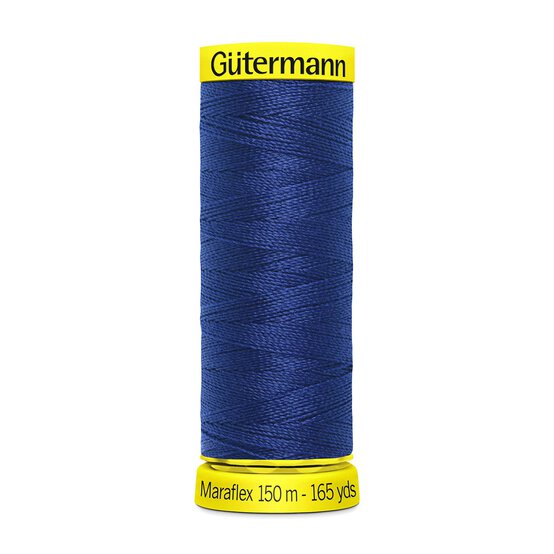 Gutermann Navy Maraflex Stretchy Sewing Thread 150m (232)