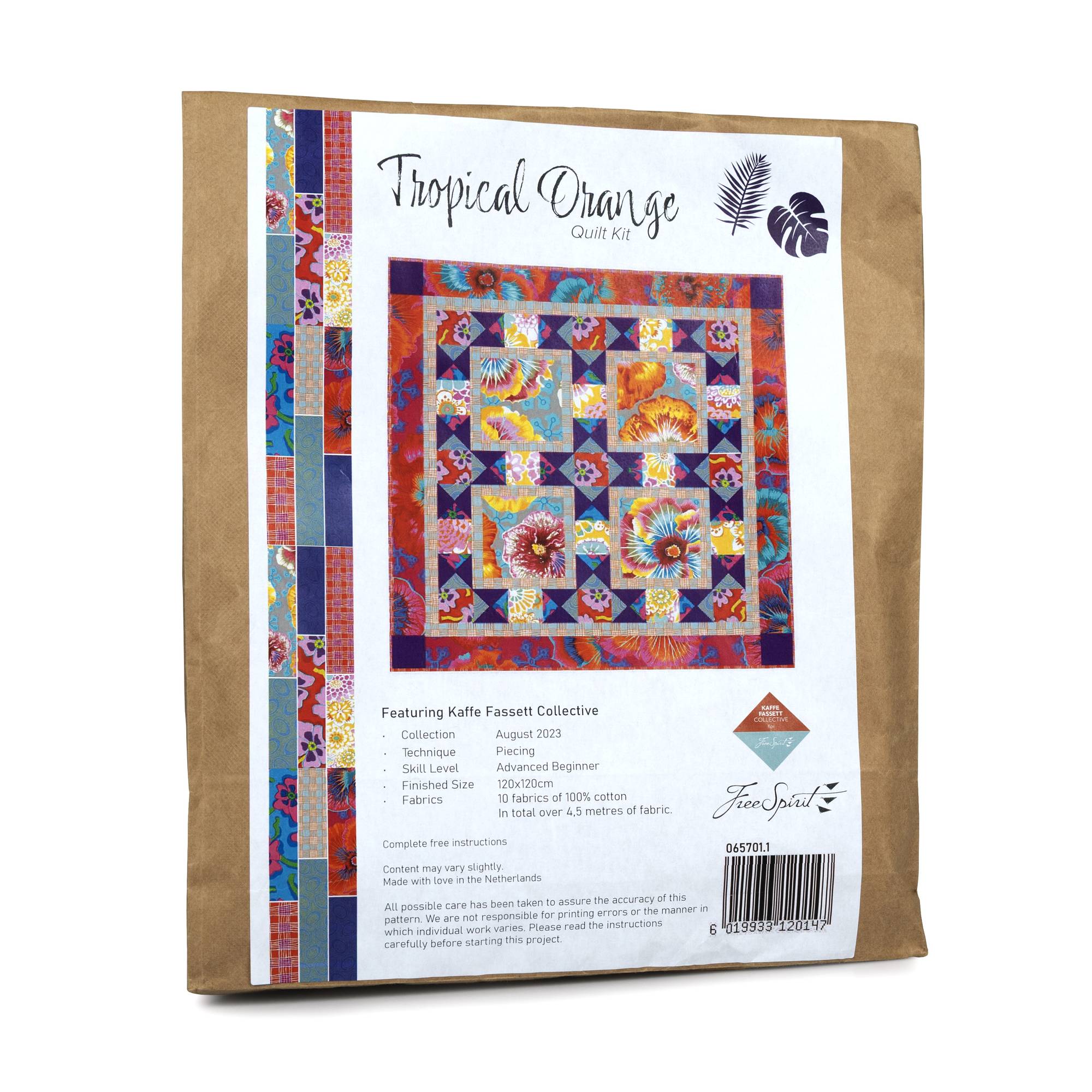 Kaffe Fassett Tropical Orange Quilt Kit