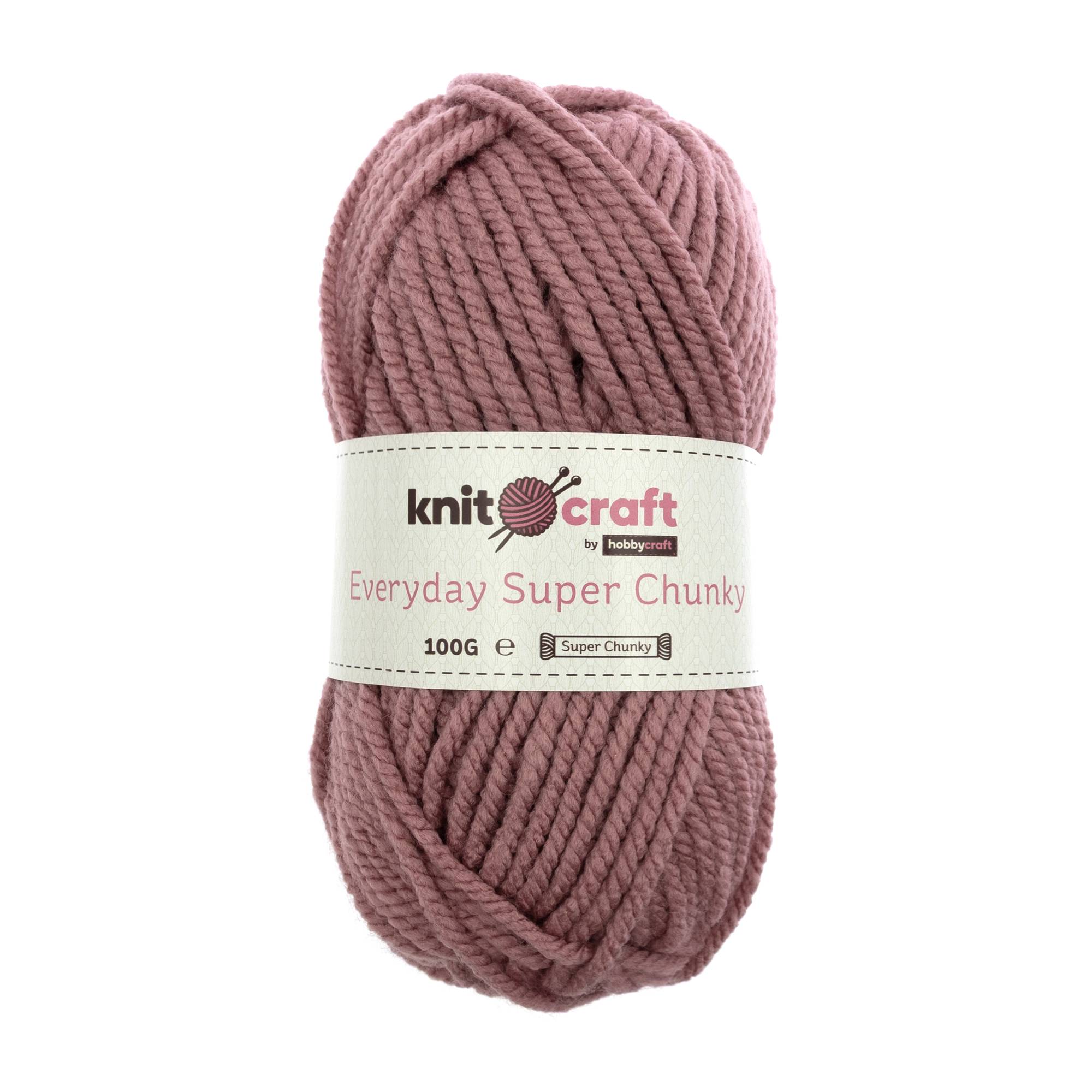 Knitcraft Pink Everyday Super Chunky Yarn 100g