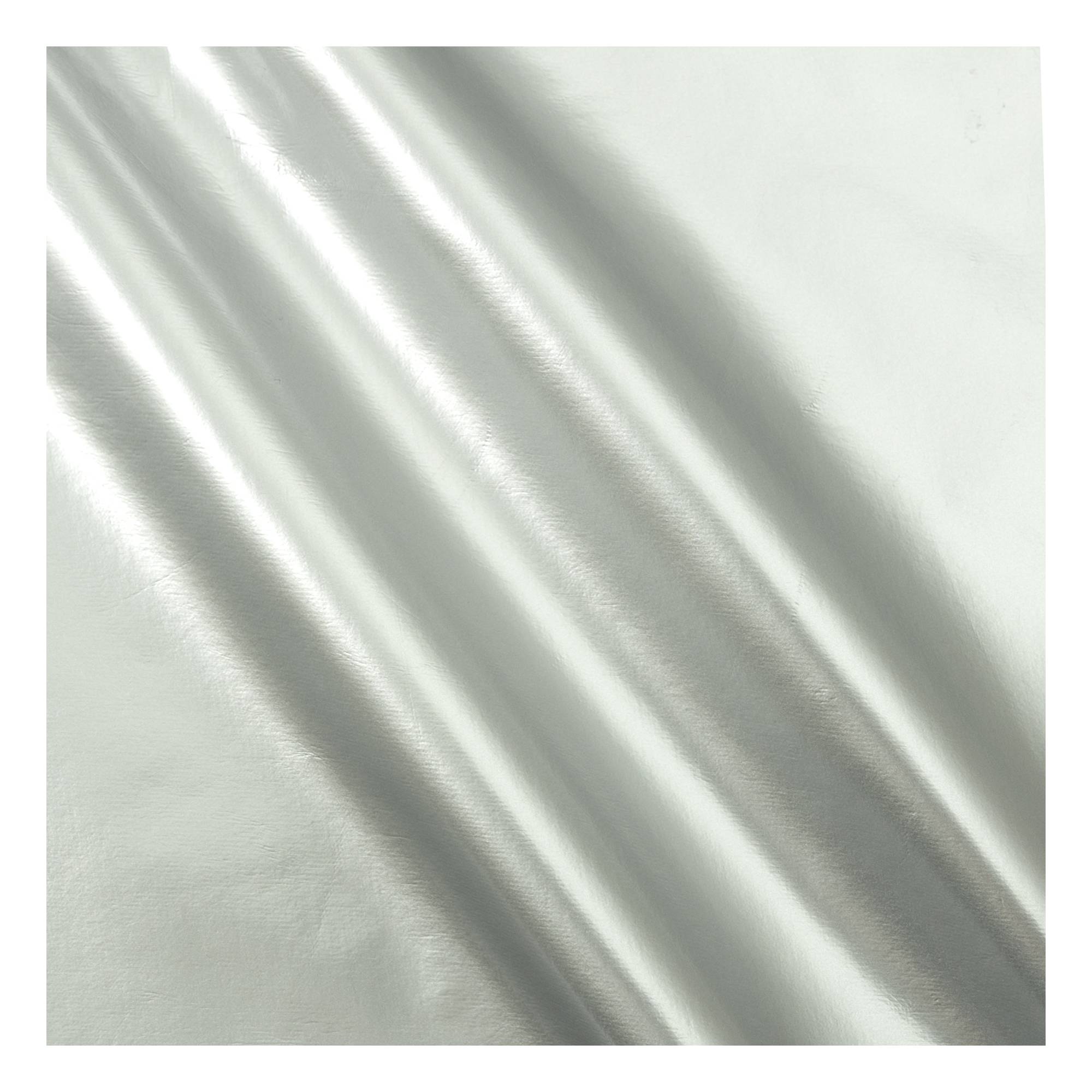 Silver PVC Fabric by the Metre