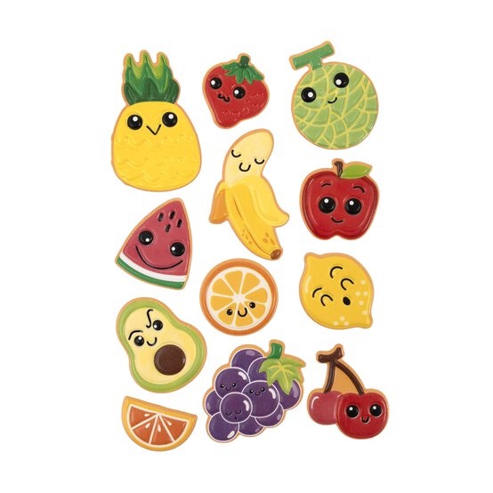 Fruity Friends Puffy Stickers