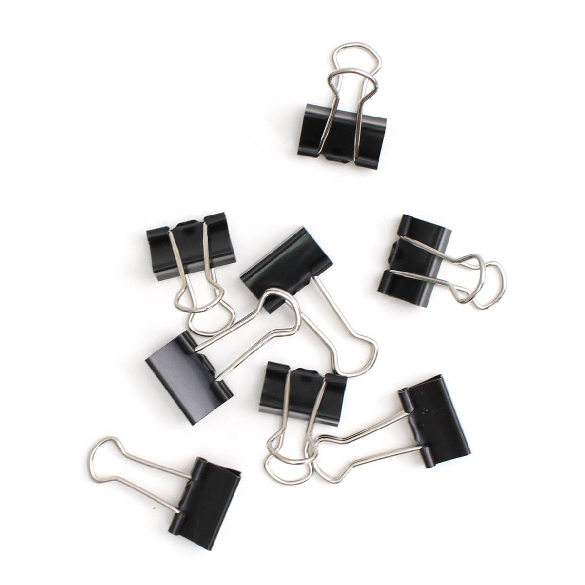 Black Binder Clips 20 Pack