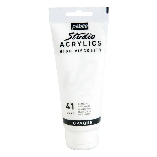 Pebeo Vivid White Studio Acrylic Paint 100ml