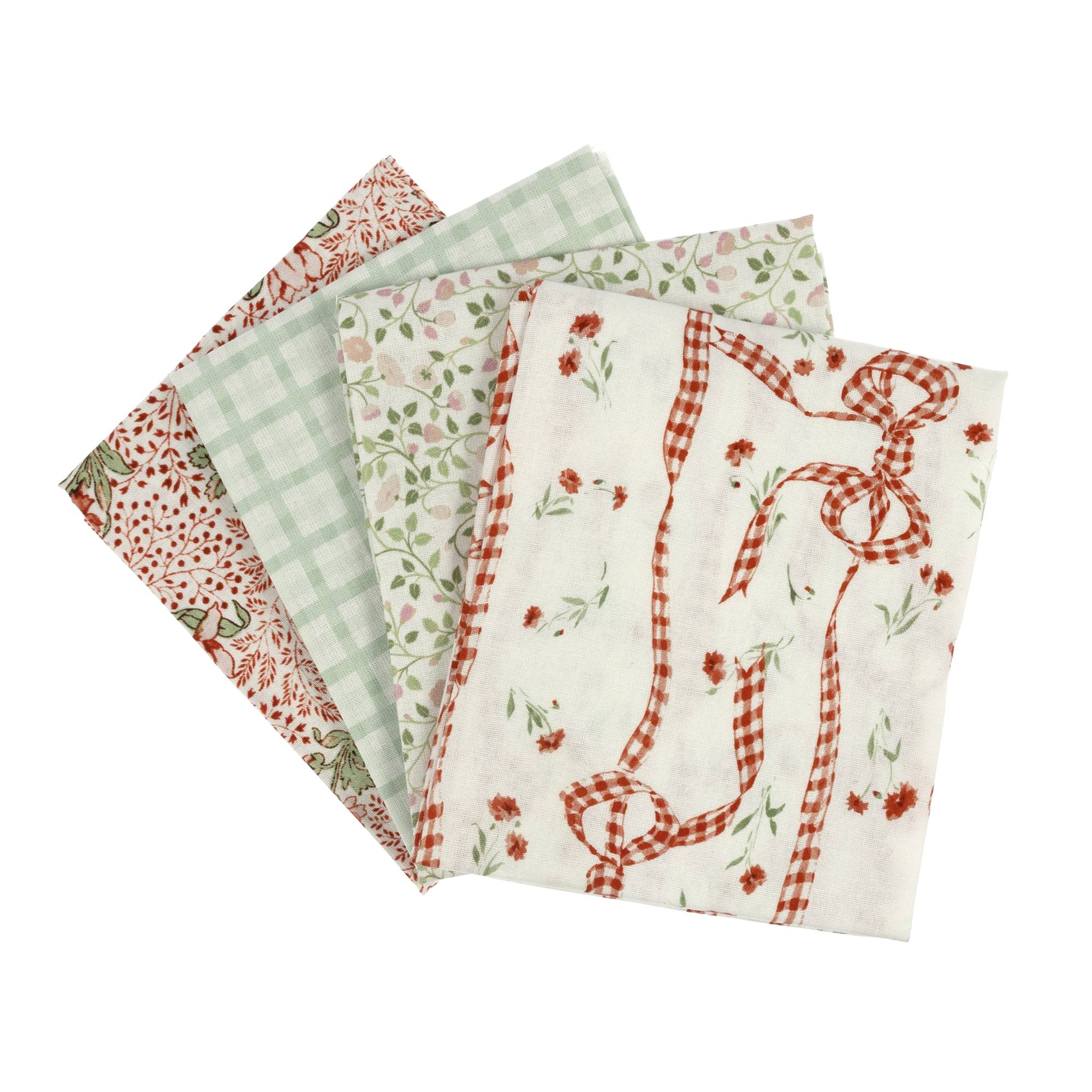 Laura Ashley Say It With Flowers Fat Quarters 4 Pack