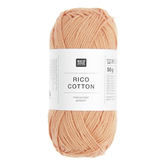 Rico Essentials Apricot Cotton 4ply 50g