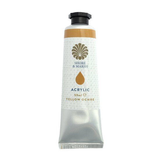 Shore & Marsh Yellow Ochre Acrylic Paint 59ml