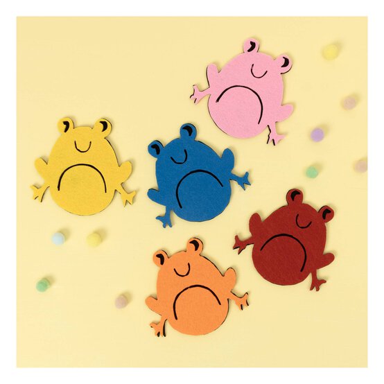 Felt Frogs 5 Pack