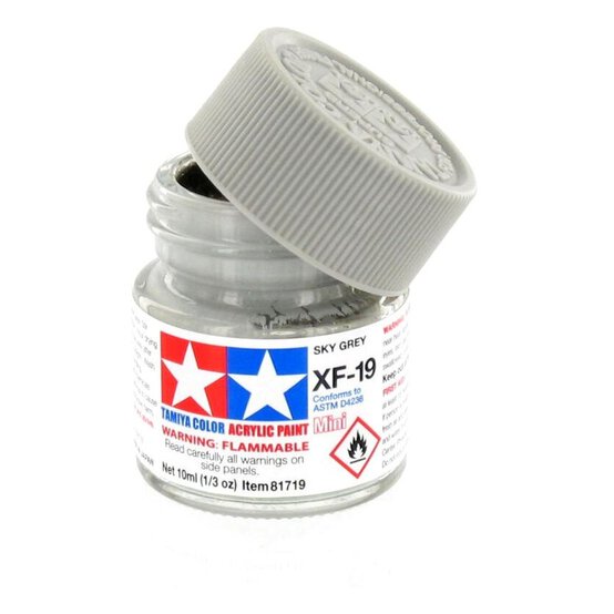 Tamiya Colour Acrylic Paint XF-19 Sky Grey 10ml