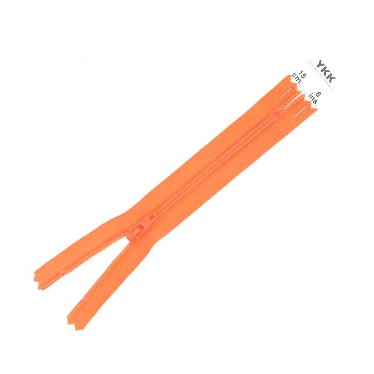 YKK Orange Dress and Skirt Zip 15cm