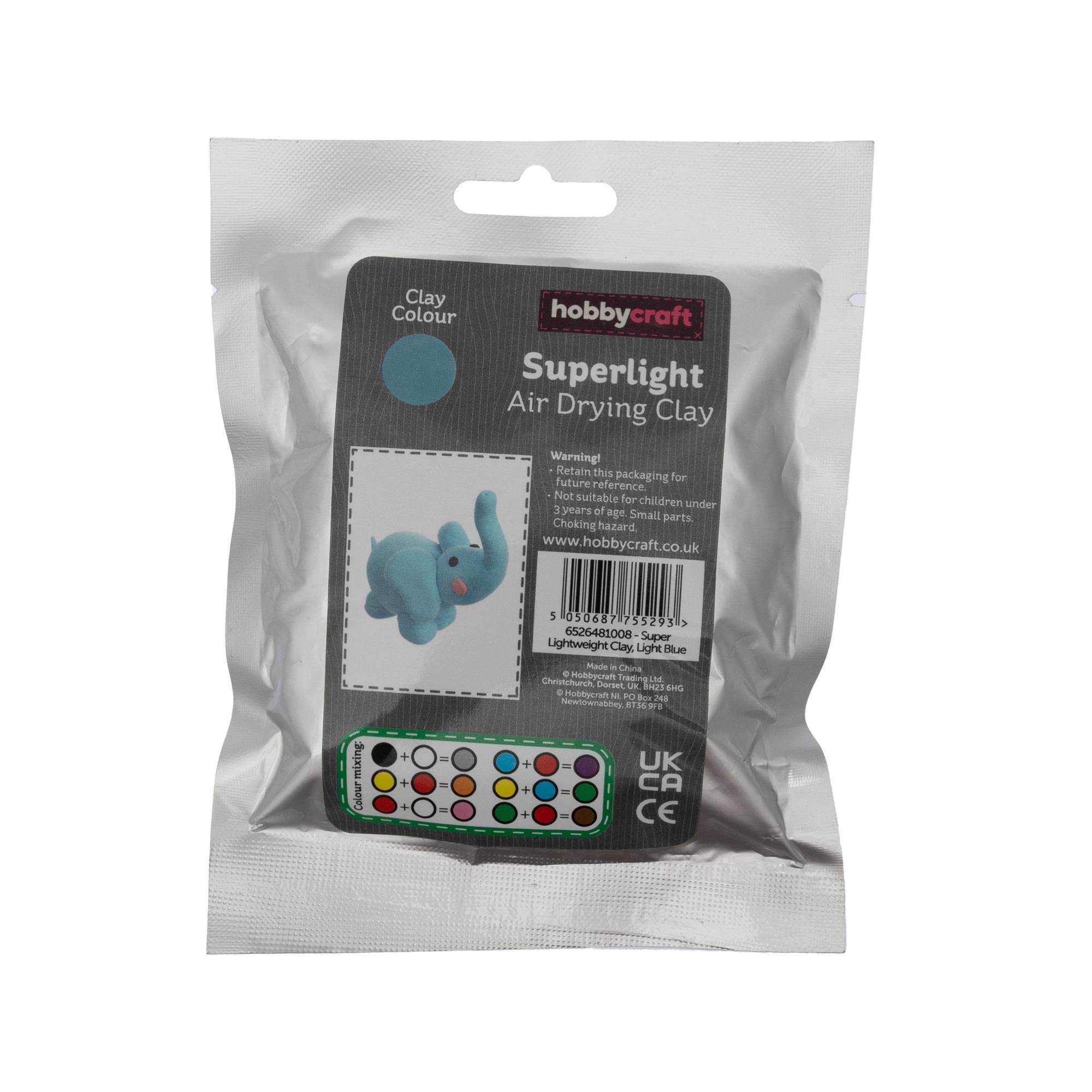 Light Blue Superlight Air Drying Clay 30g