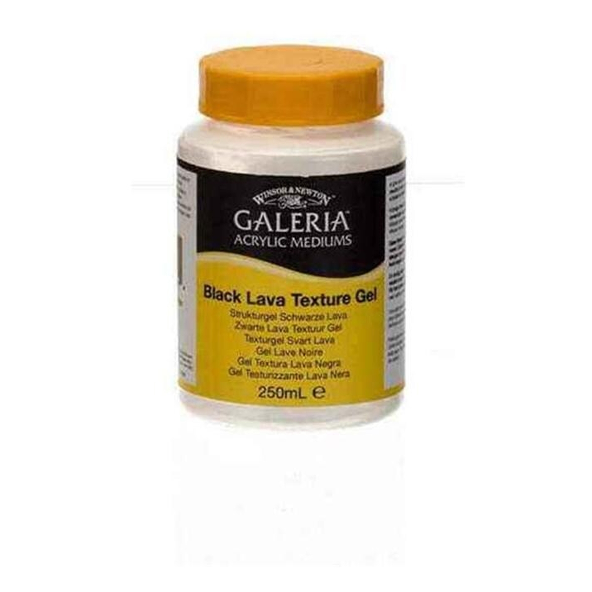 Winsor & Newton Galeria Black Lava Texture Gel 250ml