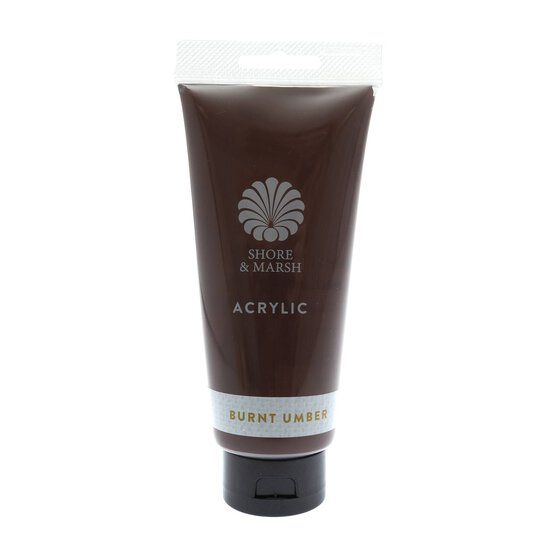Shore & Marsh Burnt Umber Acrylic Paint 200ml